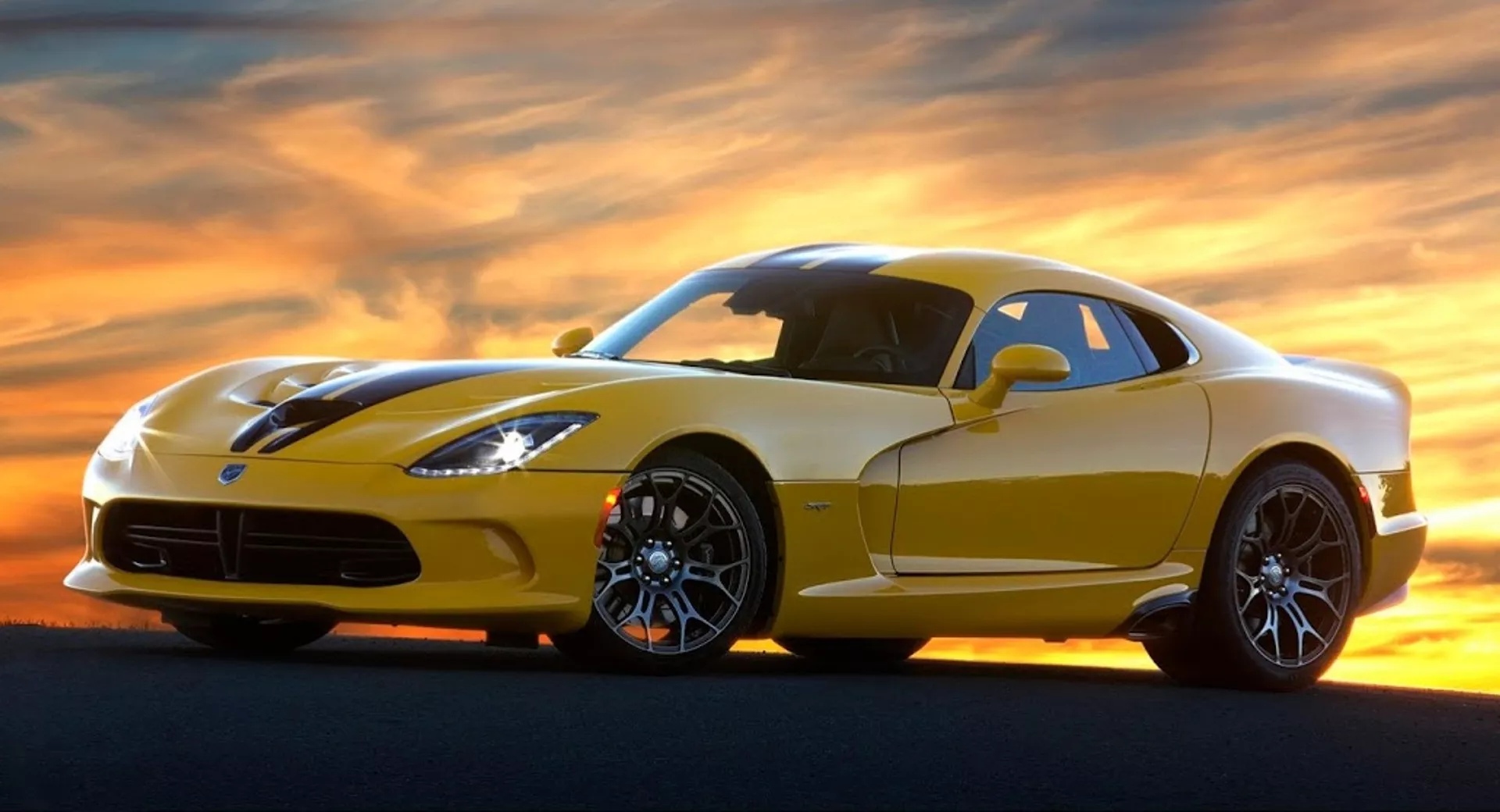 yellow sportscar