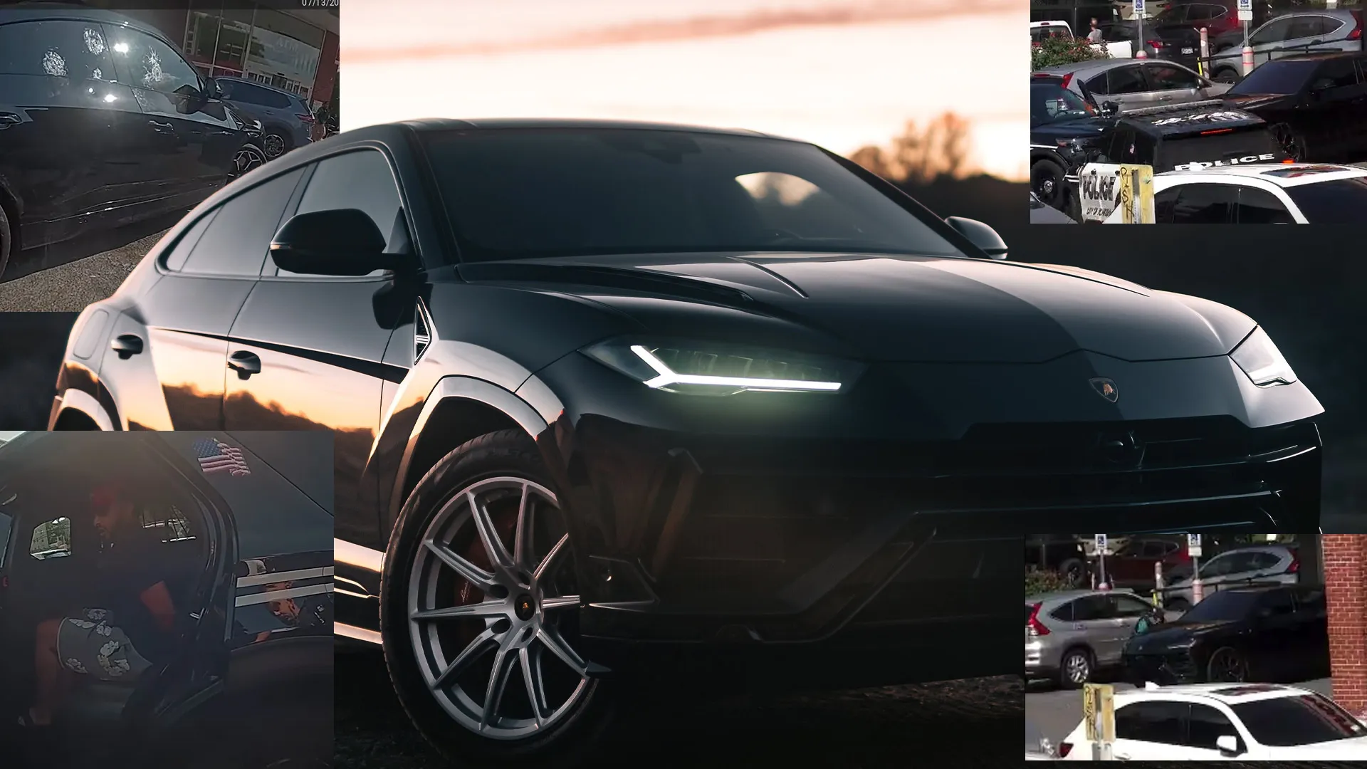 Lamborghini Urus police chase
