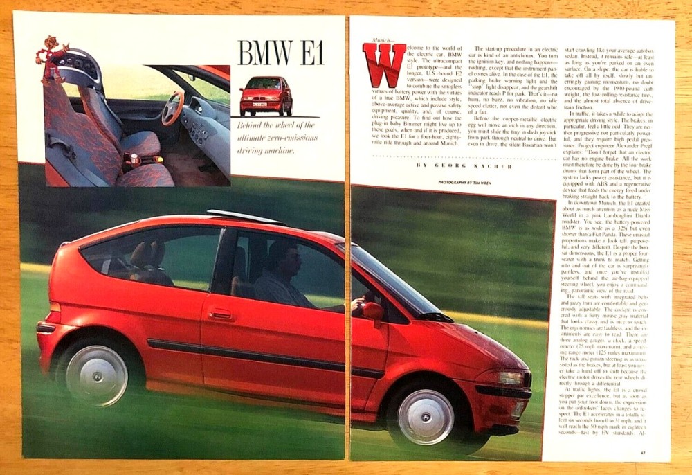 BMW E1 electric car