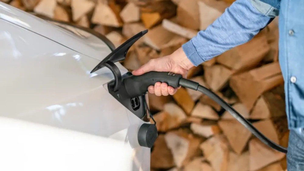 EV charging cable stuck