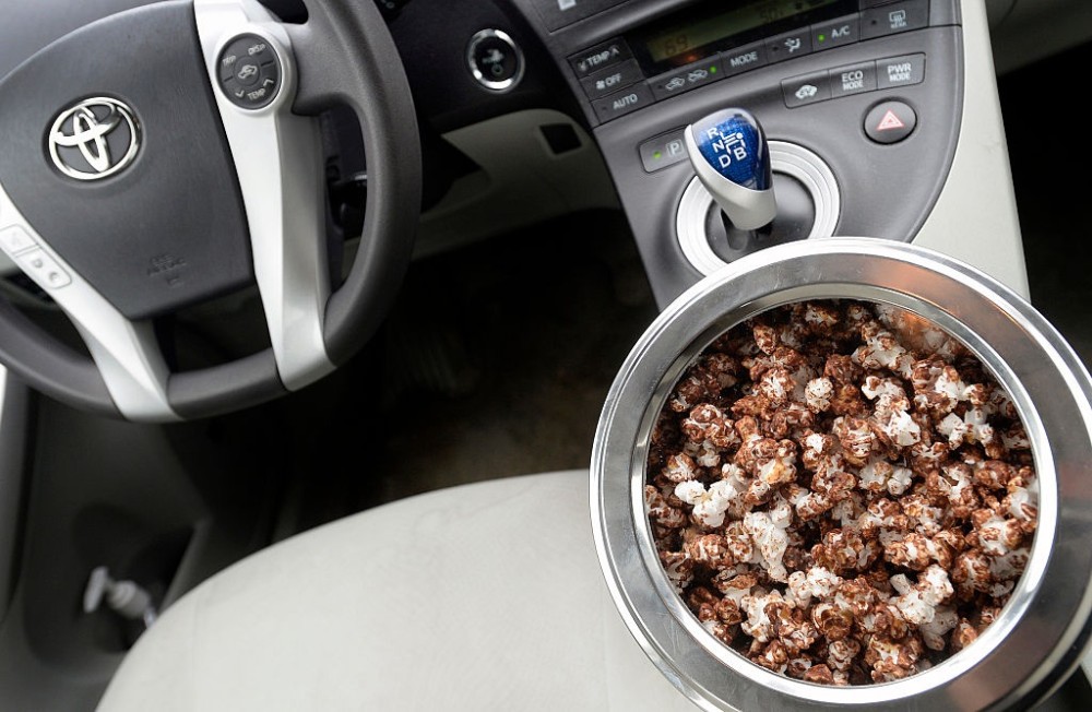 food in car