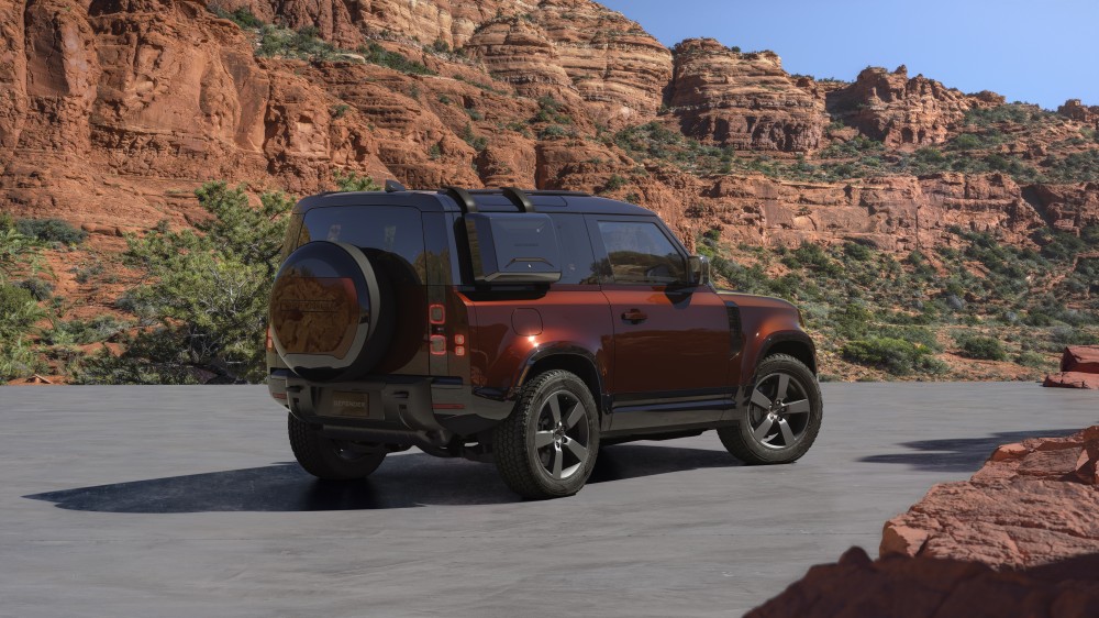 Defender 90 Sedona Red