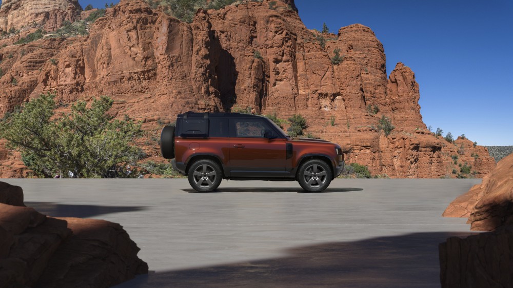 Defender 90 Sedona Red