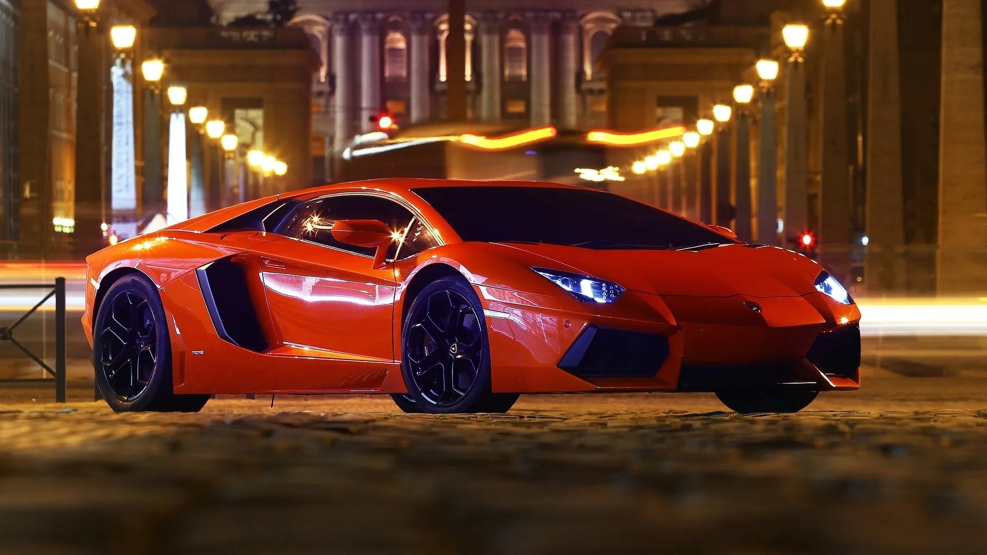 orange sportscar