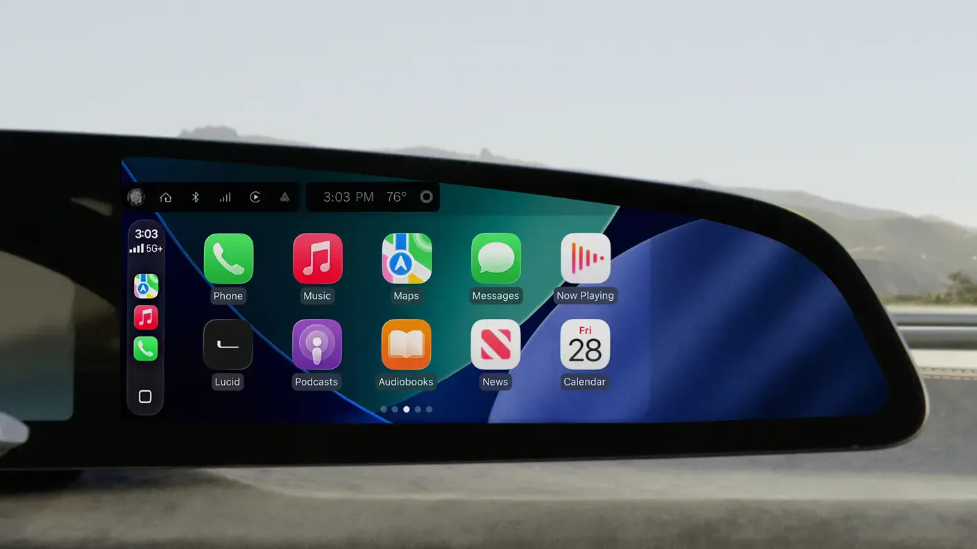 Lucid Air infotainment upgrade