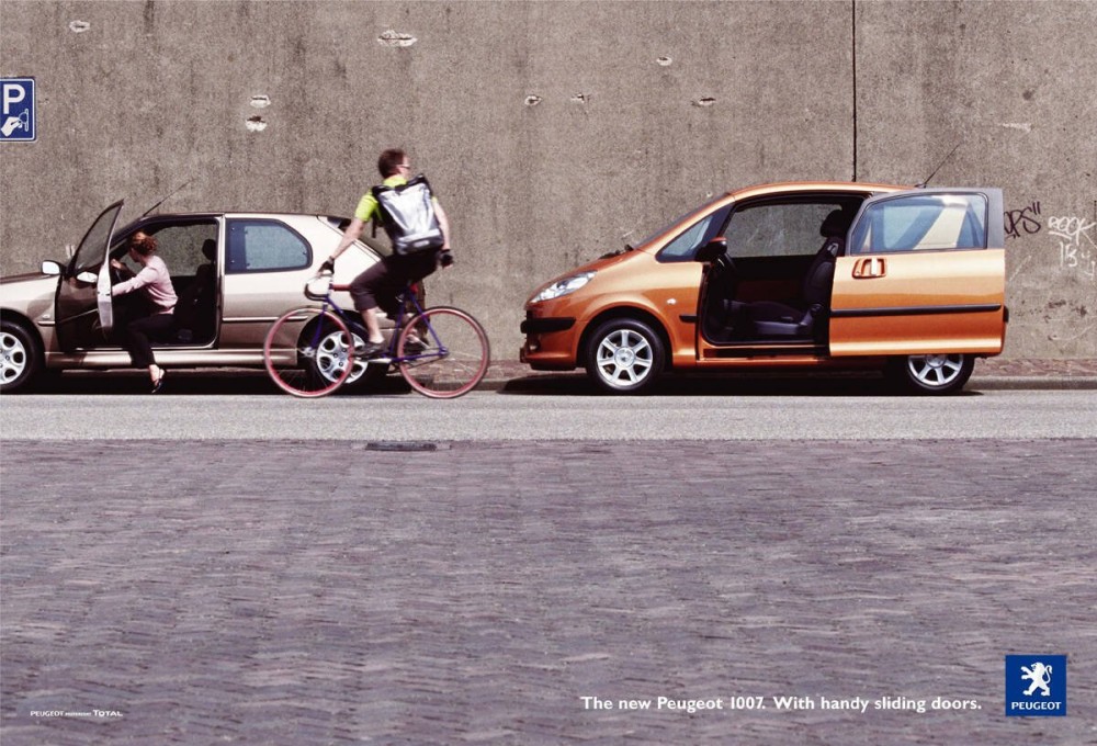 Peugeot 1007 sliding doors