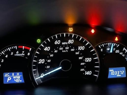 TPMS light flashing then stays on