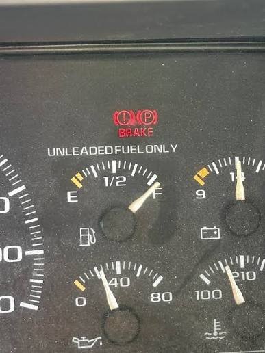 brake warning light stays on