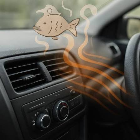 car AC smells bad but blows cold