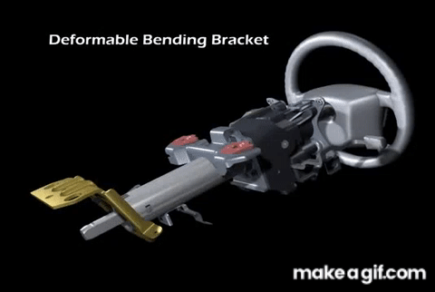 collapsible steering wheel