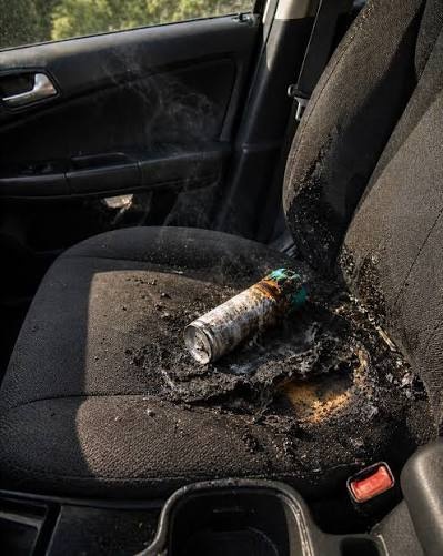 flammable in car