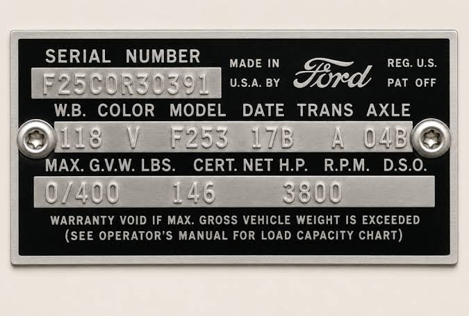 ford vin