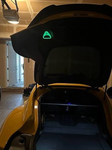 glow in the dark trunk release handle
