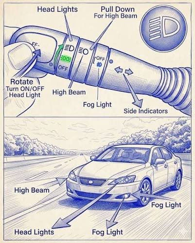 headlights move up and down at startup