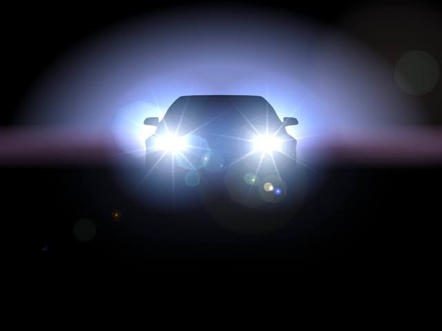 headlights move up and down when starting car