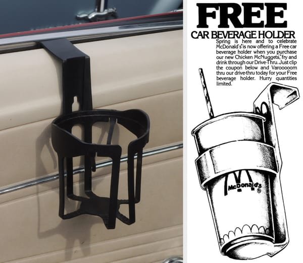 history of cup holders in cars