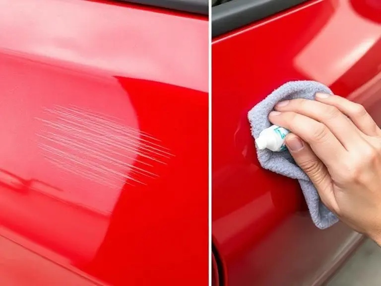 how to remove car paint scratches at home