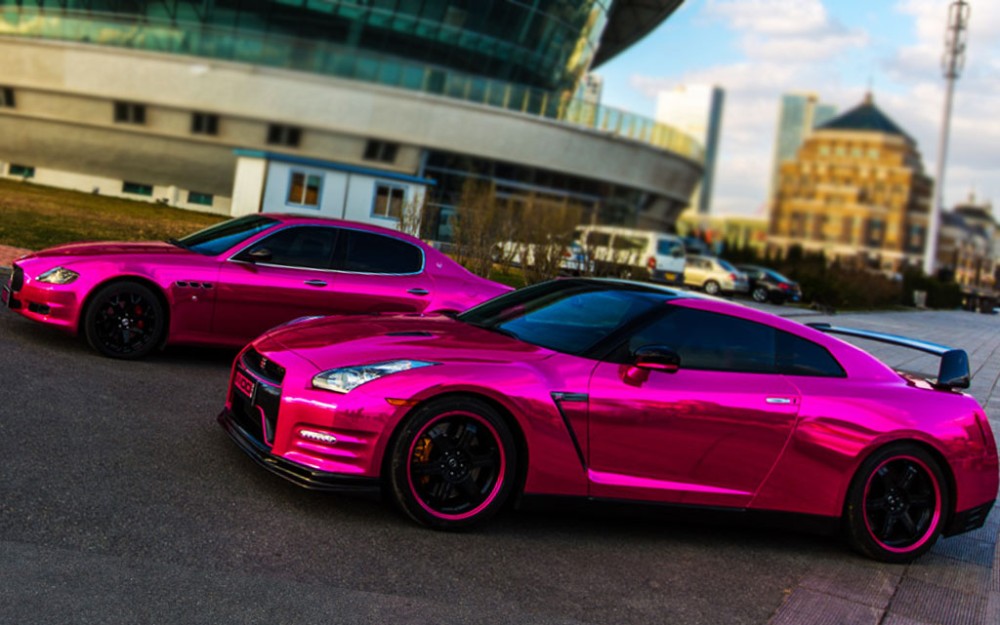 pink_wrapped_car