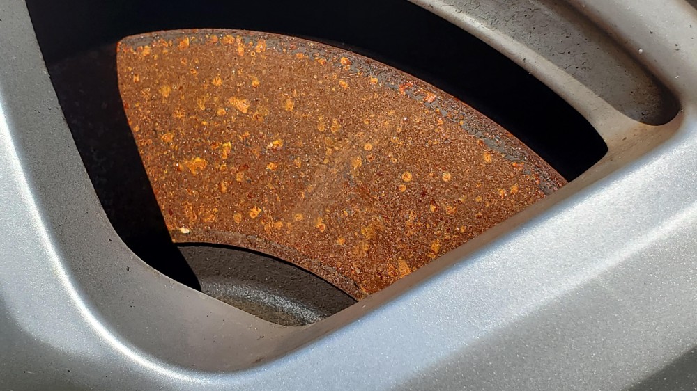 rust on brake rotors overnight