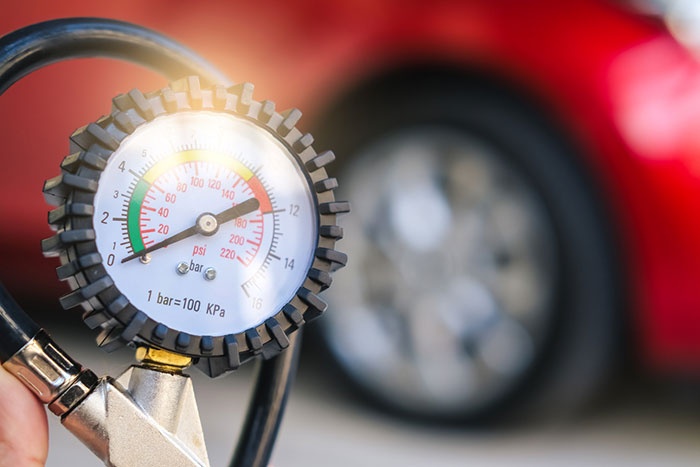 tire pressure when hot