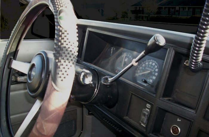 why did old cars have column shifters