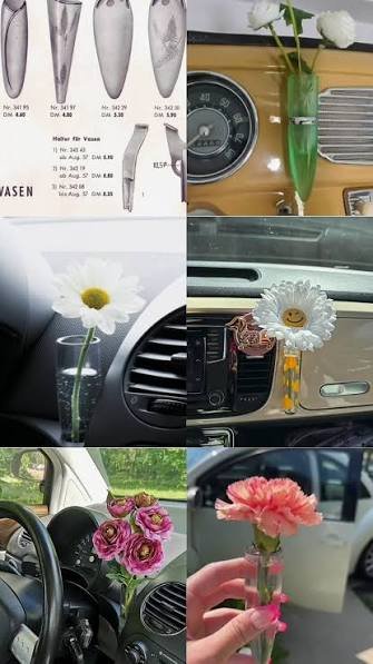 why did the Volkswagen Beetle have a flower vase