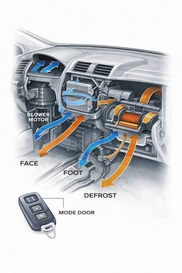 why does car AC turn on with defrost